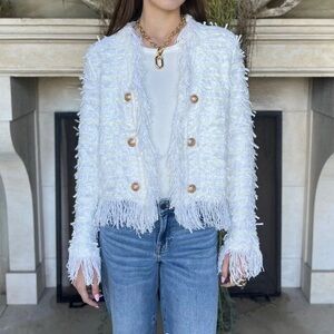 Klee Open Fringe Jacket